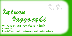 kalman vagyoczki business card